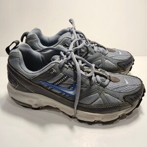 Nike Women's Gray and Blue Athletic Running Shoes
